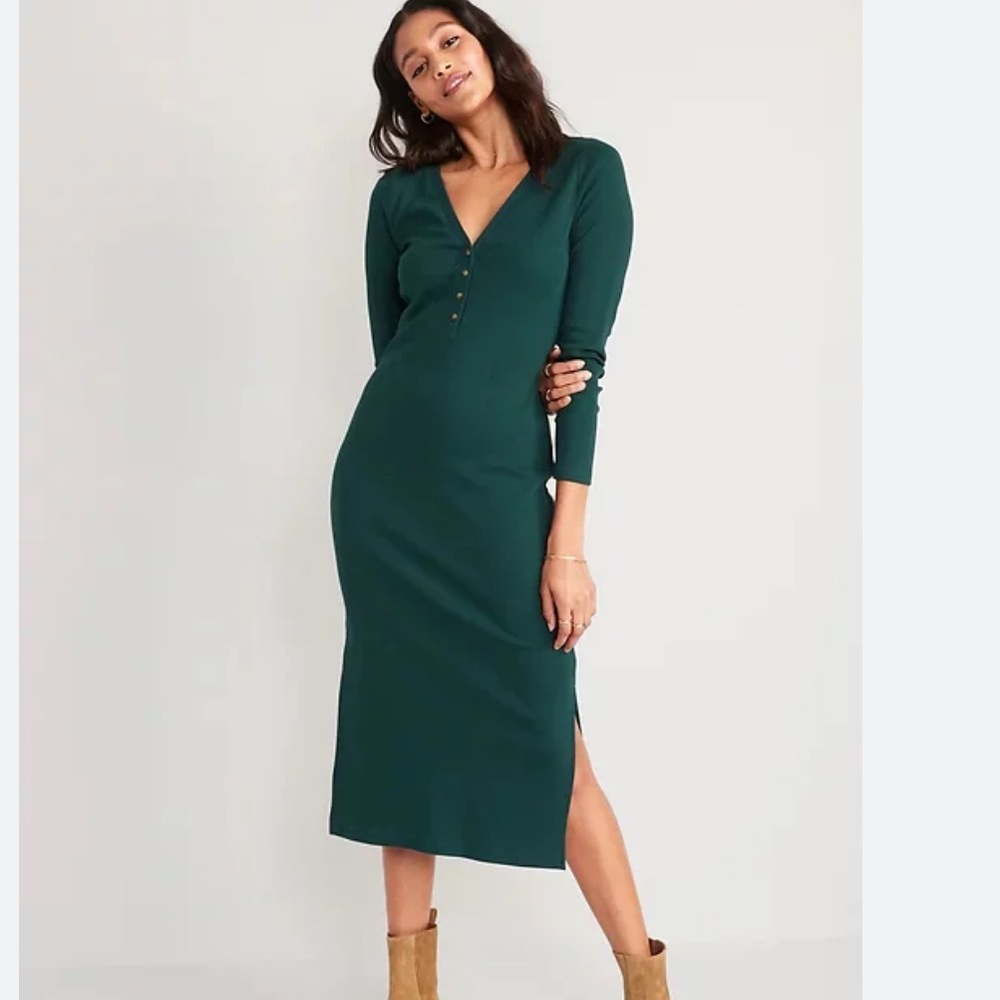 NWT Old navy fall/winter Rib knit long sleeve dress